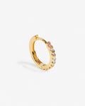 Kylee Hoop Medi Pastel Rainbow – Single-Ohrring – 18kt vergoldet Kylee Hoop Medi Pastel Rainbow – Single-Ohrring – 18kt vergoldet