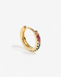 Kylee Hoop Medi Rainbow – Single-Ohrring – 18kt vergoldet Kylee Hoop Medi Rainbow – Single-Ohrring – 18kt vergoldet