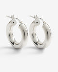 Petites - boucles d'oreilles créoles - argent Petites - boucles d'oreilles créoles - argent