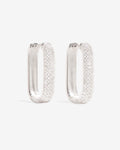 Chloe Pavé – Hoop Earrings – Silver Chloe Pavé – Hoop Earrings – Silver