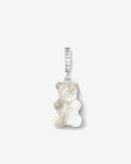 Iced Nostalgia Bear Hoop – Single Earrings – Silver Iced Nostalgia Bear Hoop – Single Earrings – Silver