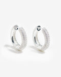 Disco Hoops Maxi  – Hoop Earrings – Silver Disco Hoops Maxi  – Hoop Earrings – Silver