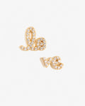 Love – Stud Earring – 18kt Gold-Plated Love – Stud Earring – 18kt Gold-Plated