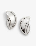 Medi Edges Studs – Stud Earrings – Silver-Plated Medi Edges Studs – Stud Earrings – Silver-Plated