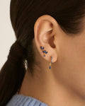 Kylee Petals Studs Blue – Stud Earrings – 18ct Gold-Plated Kylee Petals Studs Blue – Stud Earrings – 18ct Gold-Plated