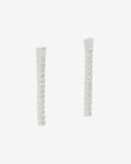 White Tennis – Earrings – Silver White Tennis – Earrings – Silver
