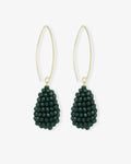 Amy Cone XS Dark Green - Earrings - 18ct Gold-Plated Amy Cone XS Dark Green - Earrings - 18ct Gold-Plated
