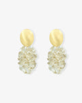 Solea Thick Oval Crystal Sequins Golden Shadow - Ohrhänger - 18kt vergoldet Solea Thick Oval Crystal Sequins Golden Shadow - Ohrhänger - 18kt vergoldet