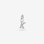 K – Letter Charms – Silver K – Letter Charms – Silver