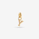 Y – Pendentif lettre – plaqué or 18 carats Y – Pendentif lettre – plaqué or 18 carats
