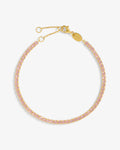 Tennis Armband Pastel  – Rose – Bracelets – 18ct Gold–Plated Tennis Armband Pastel  – Rose – Bracelets – 18ct Gold–Plated