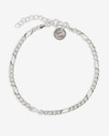 Figaro 5mm – Armbänder – Silber rhodiniert Figaro 5mm – Armbänder – Silber rhodiniert