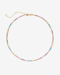 Tennis Choker Pastel Rainbow – Colliers – Plaqué or 18 carats Tennis Choker Pastel Rainbow – Colliers – Plaqué or 18 carats
