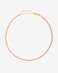Tennis Choker Pastel  Rose - Halsketten – 18kt vergoldet Tennis Choker Pastel  Rose - Halsketten – 18kt vergoldet