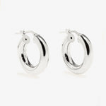 Small - Hoop Earrings - Silver