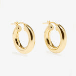Small - Creoles - 18ct Gold–Plated