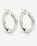 Medium – Hoop Earrings – Silver
