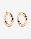 Medium - Hoop Earrings - Rose gold-plated