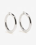 Biggie - Hoop Earrings - Silver