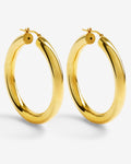 Biggie - Hoop Earrings - 18ct Gold–Plated