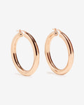 Biggie - Hoop Earrings - Rose gold-plated