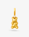Mini Nostalgia Bear hoop – Single-Ohrring – 18kt vergoldet