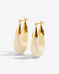Écume Beige – Earrings – 24ct Gold–Plated
