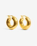 Small Bolder – Hoop Earrings – 18ct Gold-Plated