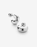 Tome Hoops Small – Stud Earrings – Silver-Plated