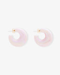 Moon Earring iridescent rose – Creolen – vergoldet