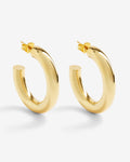 Ophelia Medium – Hoop Earrings – 18ct Gold-Plated