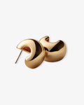 Small Gemma  - Hoop Earrings - 14ct Gold-Plated