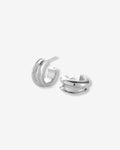 Mini Lennon Hoops - Creolen - versilbert