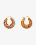 Circlet Earring bernstein - Hoop Earrings - Gold-Plated