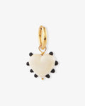 Milagros Heart Single Ivory - Creolen - 18kt vergoldet
