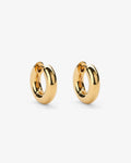 Mini Solid Hoops - Creolen - 18kt vergoldet