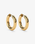 Maxi Solid Hoops - Hoop Earrings - 18ct Gold-Plated