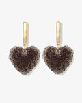 Jelly Heart Chocolate - Hoop Earrings - 18ct Gold-Plated