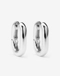 Halo - Hoop Earrings - Silver-Plated