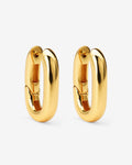 Halo - Hoop Earrings - 18ct Gold-Plated