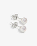 Lucia Medium - boucles d'oreilles perles - argent