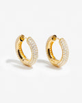 Disco Hoops Maxi  – Earrings – 18ct Gold–Plated