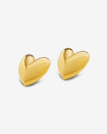 Kaya Heartful Love Stud – Stud Earrings – gold-plated