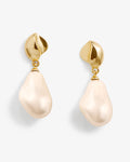 Pearl Edges Earring – Ohrhänger – 18kt vergoldet