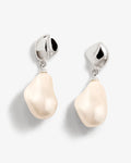 Pearl Edges Earring – Ohrstecker – versilbert