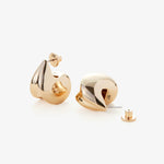 Nouveaux Puff Earrings – Ohrhänger – Gold tone dipped