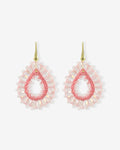 Robin - Drop Crystal Small - Fondant Pink – Earring – 18kt Gold-Plated
