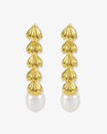 Lustre – boucles d'oreilles – plaqué or 22 carats