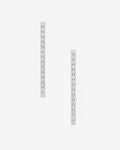 White Tennis – Earrings – Silver