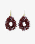 Berry Cherry Lacquer - Earrings - 18ct Gold-Plated